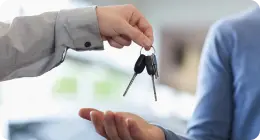 Giving a car key